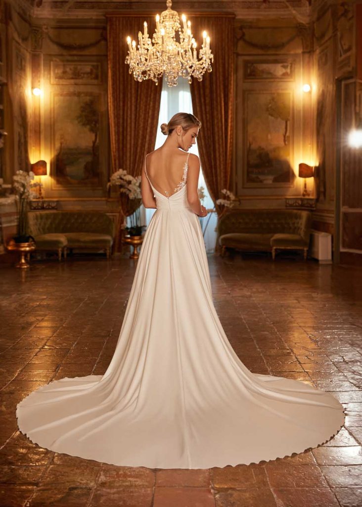 QUINN-6461e+8054 crepe satin skirt